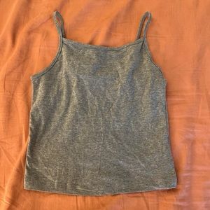 Wild Fable Grey Crop Tank Top